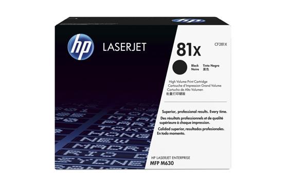 135211 HP CF281X Toner HP CF281X 25K sort Toner LaserJet M605/ M606/ M625/ M630